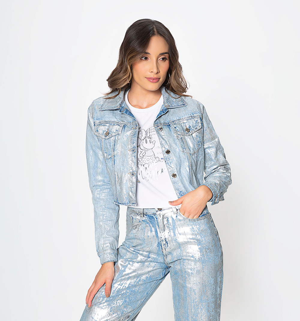 Chaqueta corta con iluminaciones