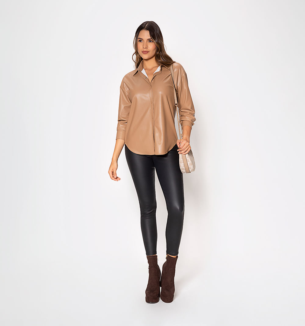 Blusa camisera manga larga