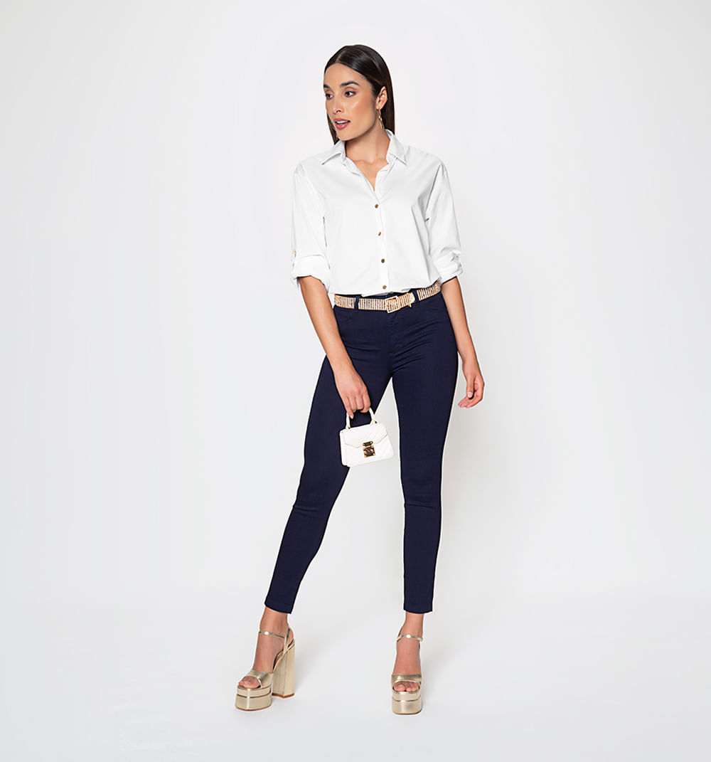 Blusa camisera manga larga