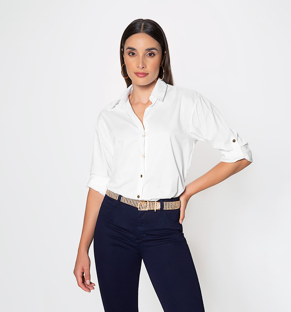 Blusa camisera manga larga