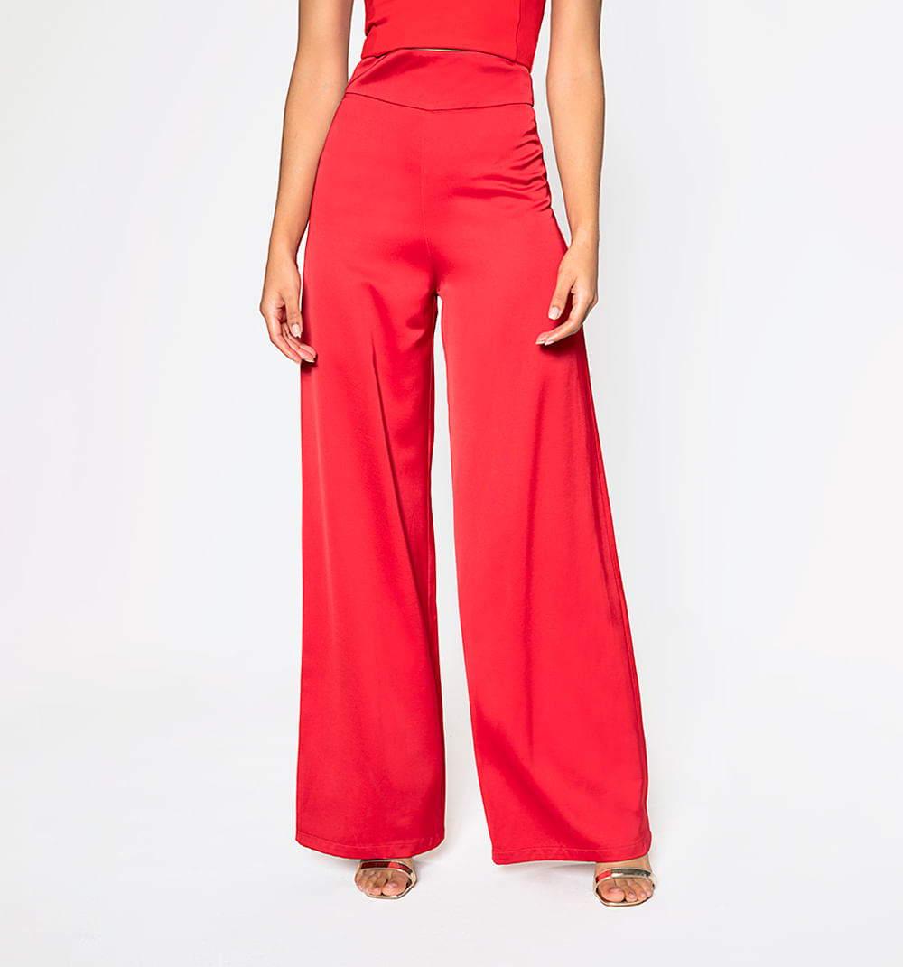 Pantalón palazo pretina ancha