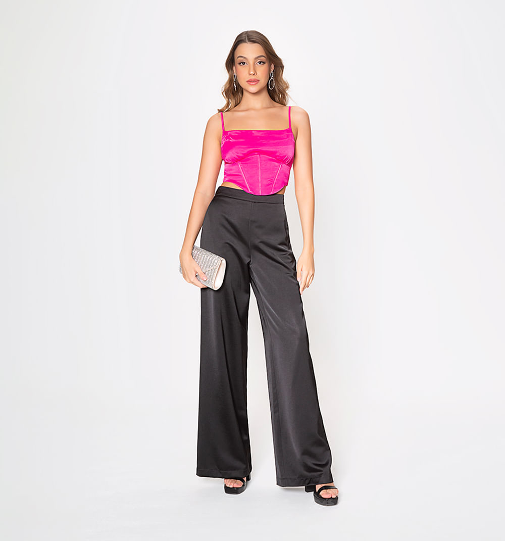 Blusa tipo corset
