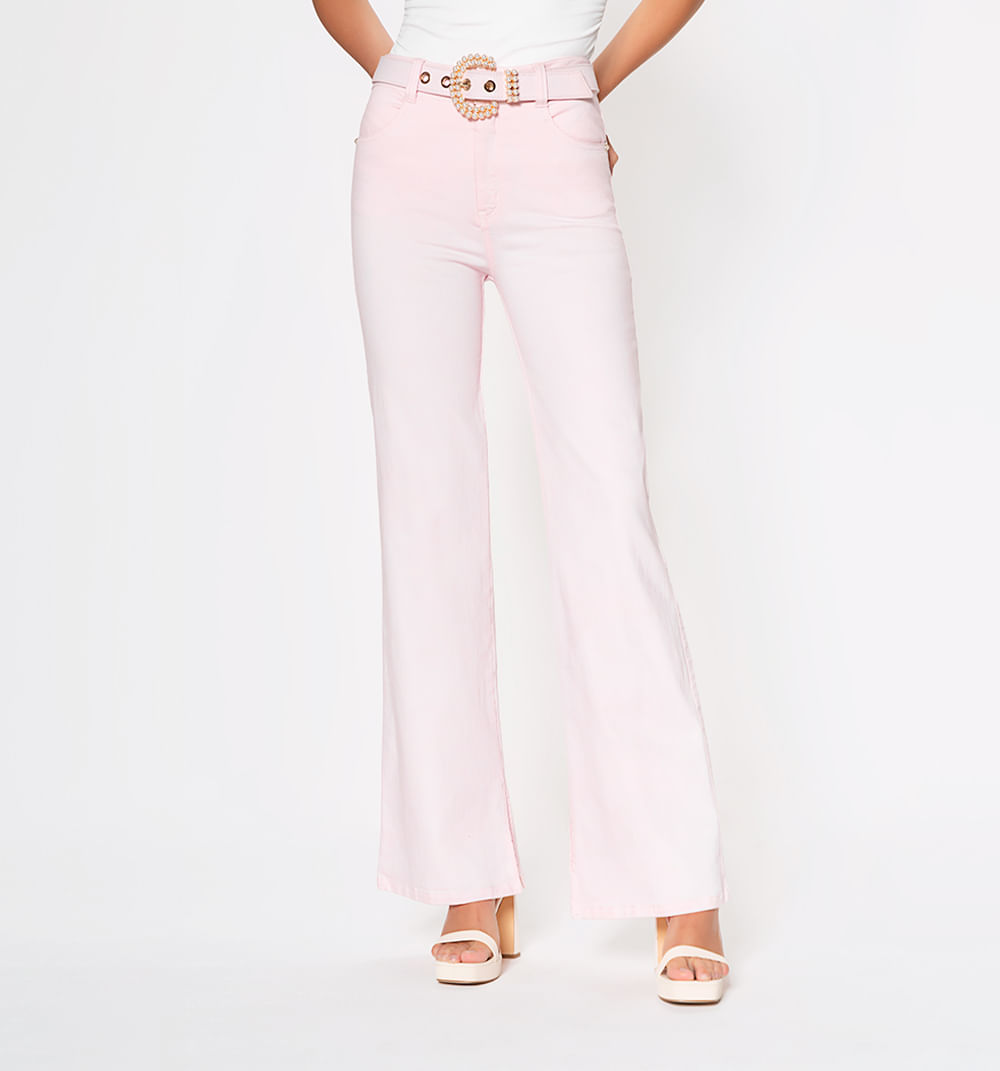 Jean sermicampana, tiro alto, cinco bols