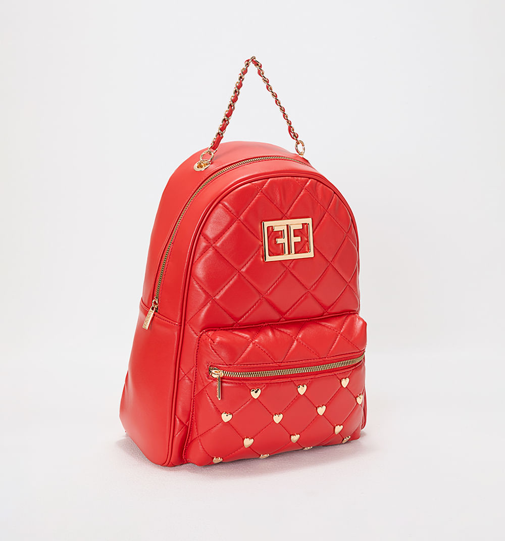 Bolso de hombro acolchado con pines de c