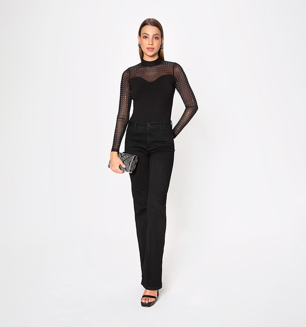 Body Con Mesh Y Hot Fix