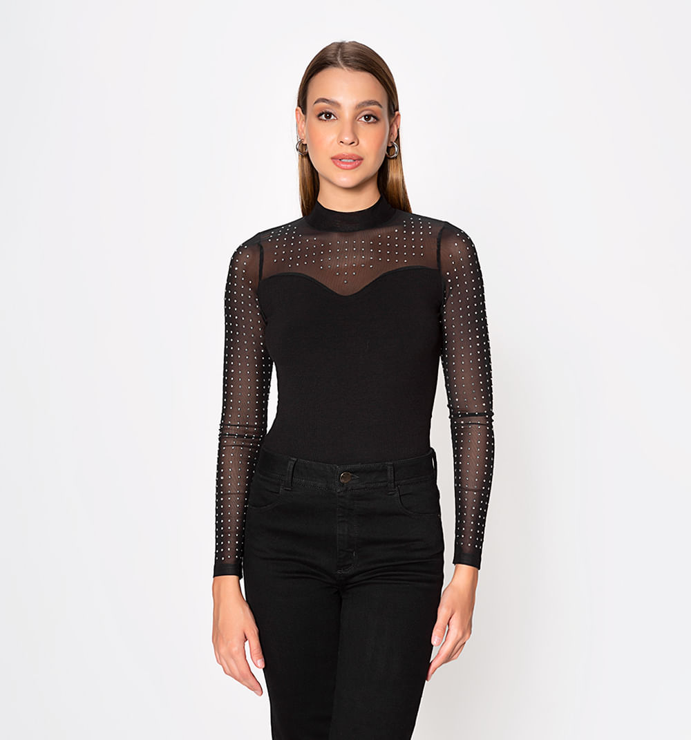Body Con Mesh Y Hot Fix