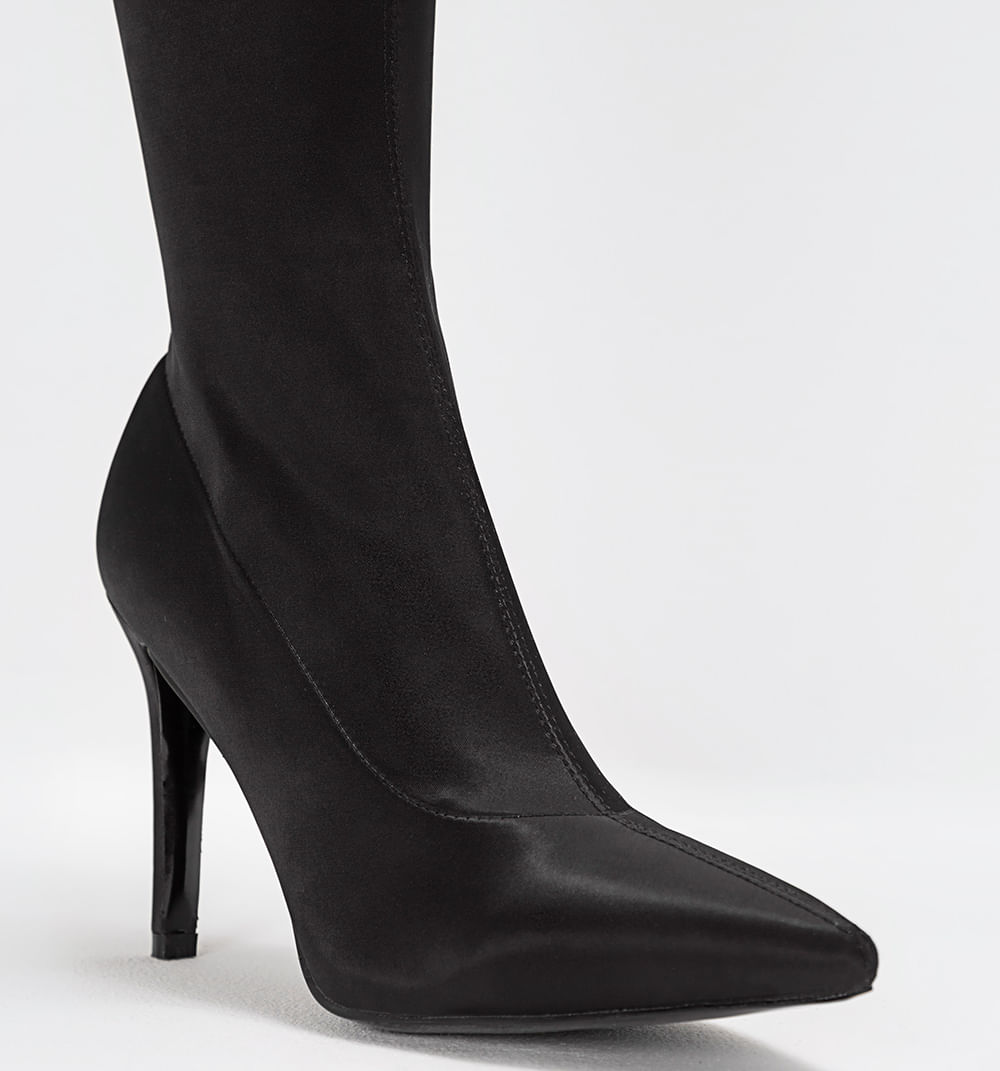 Bota caña alta en satin