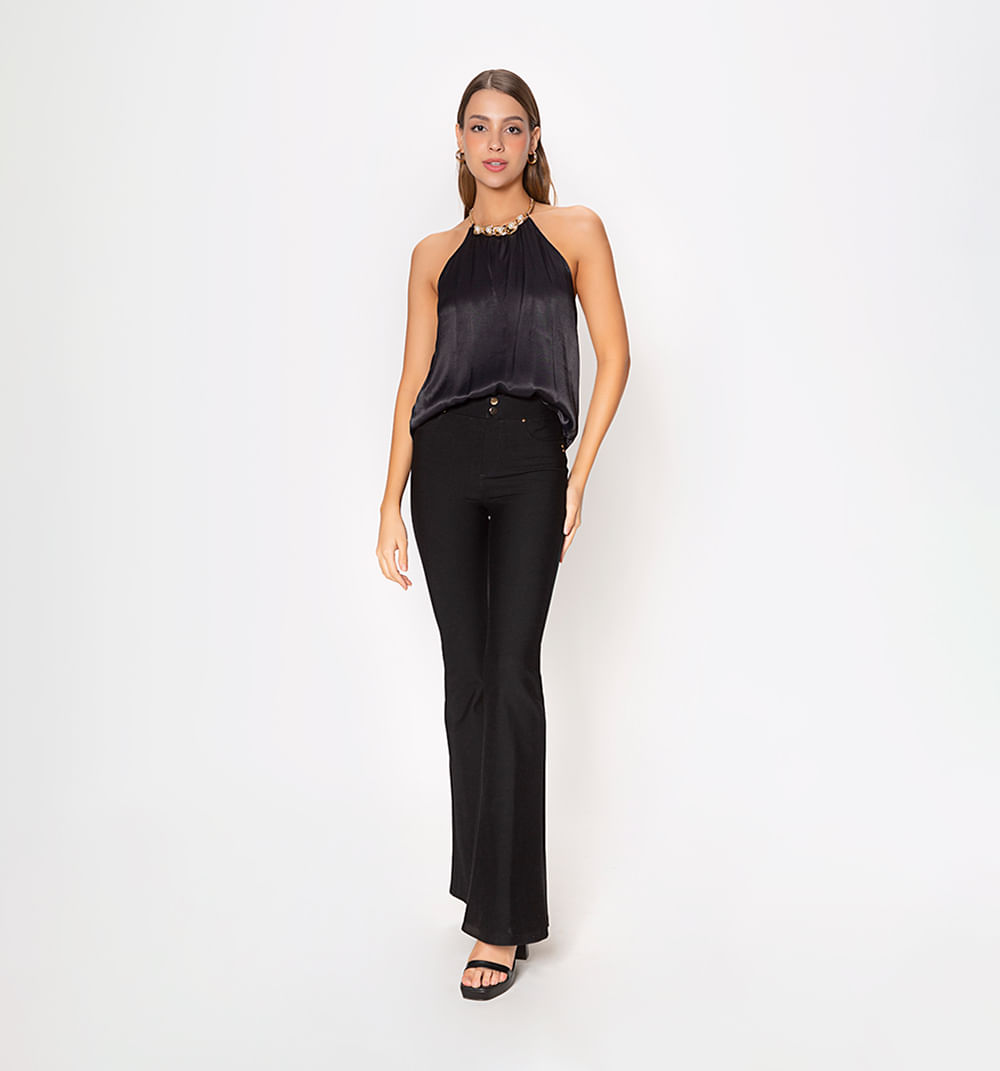 Blusa halter con insumo