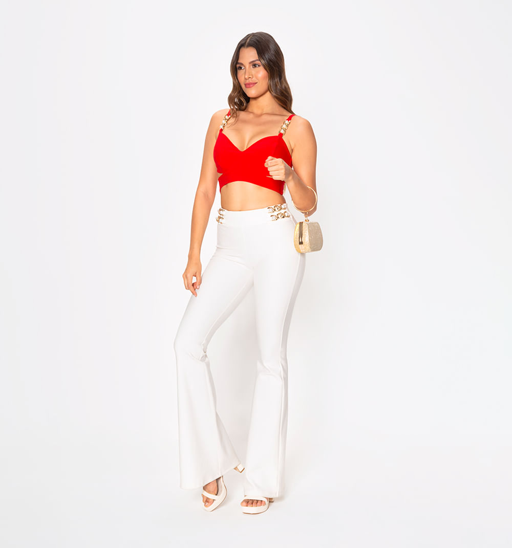 Crop top de tiras y cut out