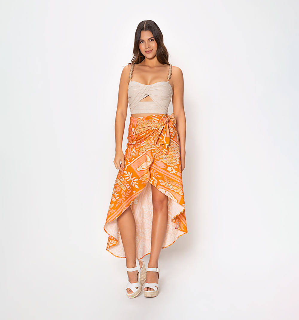 Falda wrap con bolero