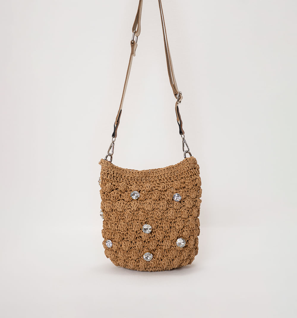 Mochila en fibra natural con riata studi