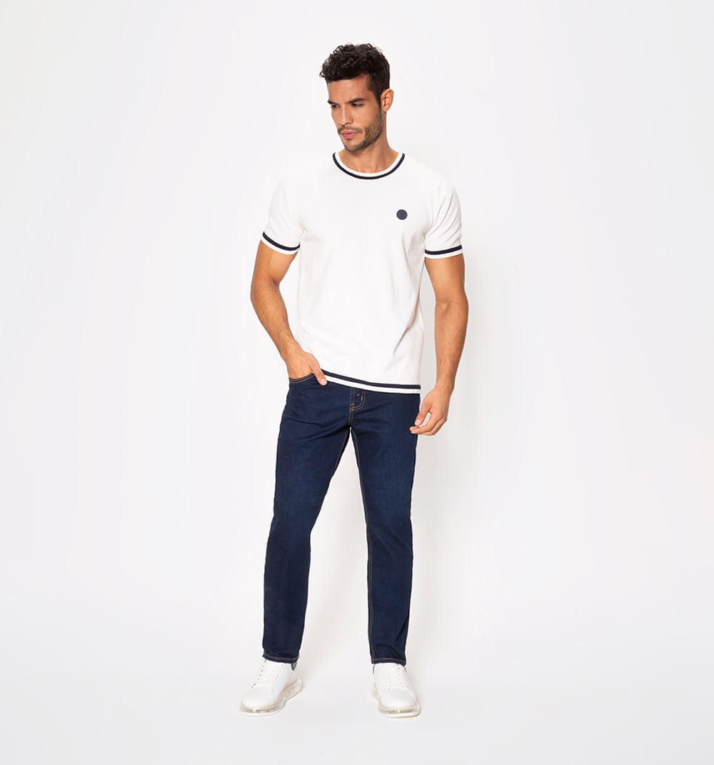Jean premium regular fit con bordado en