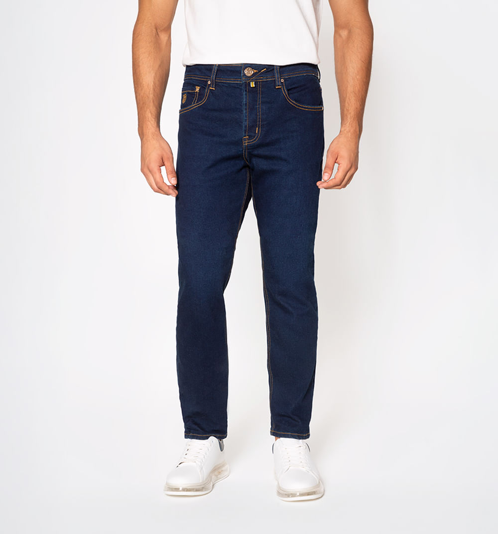 Jean premium regular fit con bordado en