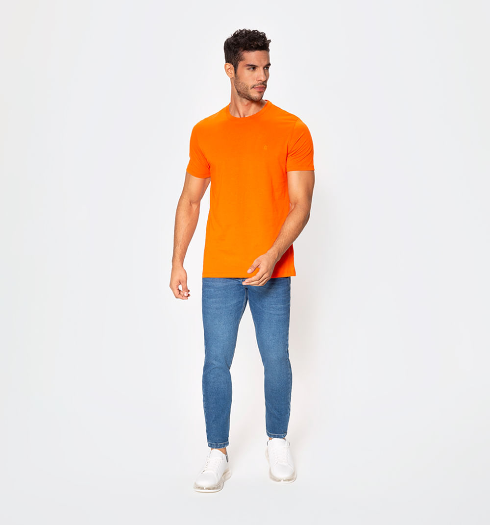 Jean slim fit con hilo en contraste