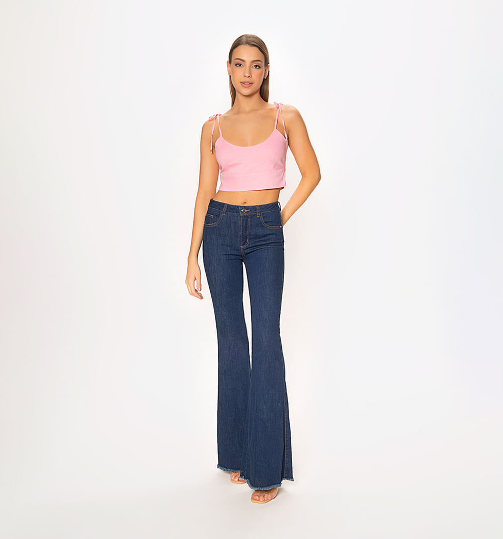 Blusa de tiras con amarre en hombro
