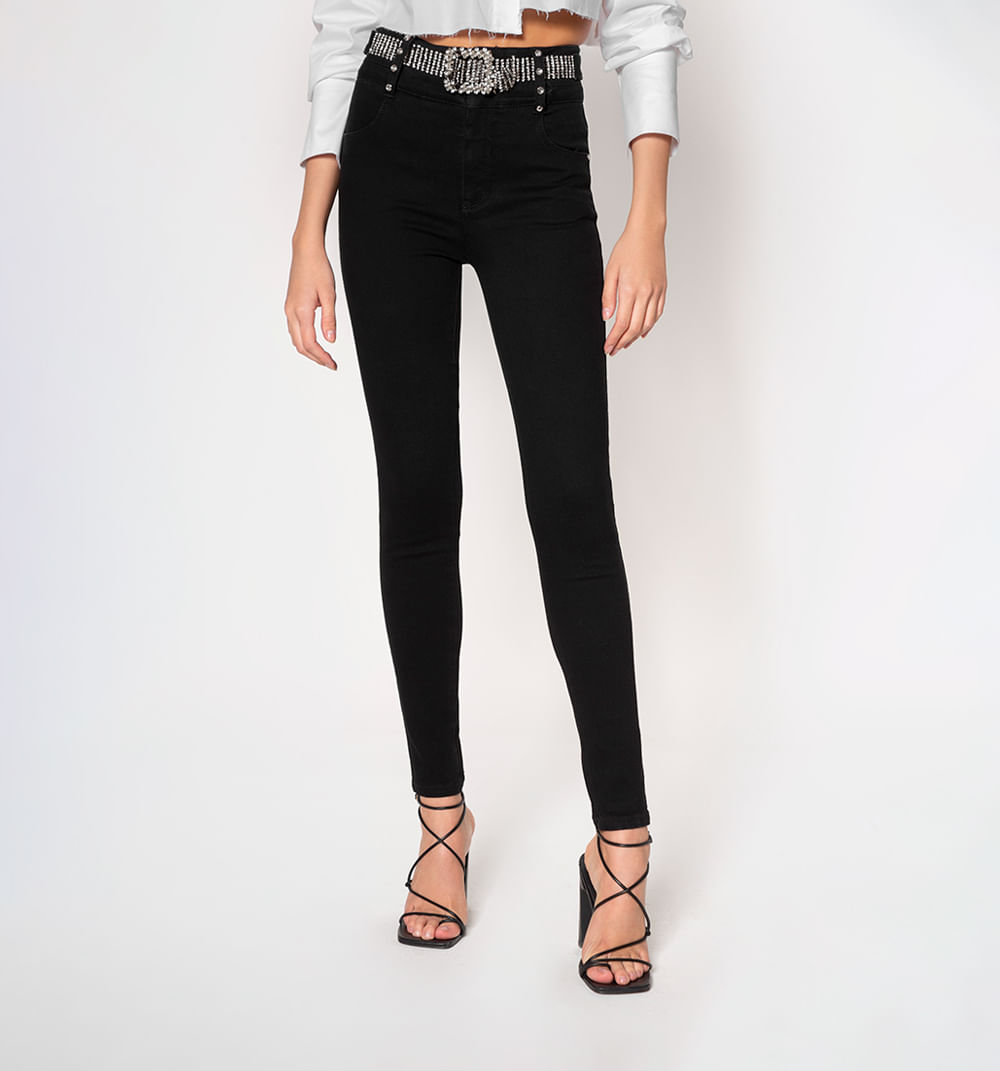 Jean ultraslim, tiro alto, levanta cola,