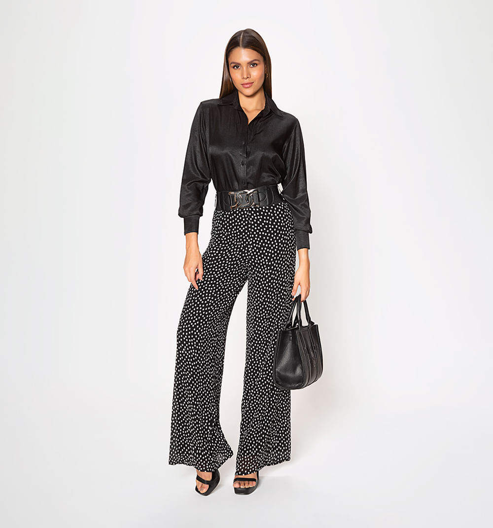 Pantalon super tiro alto bota campana co