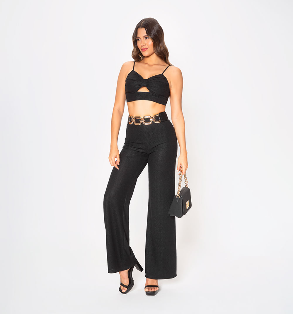 Conjunto crop y palazo