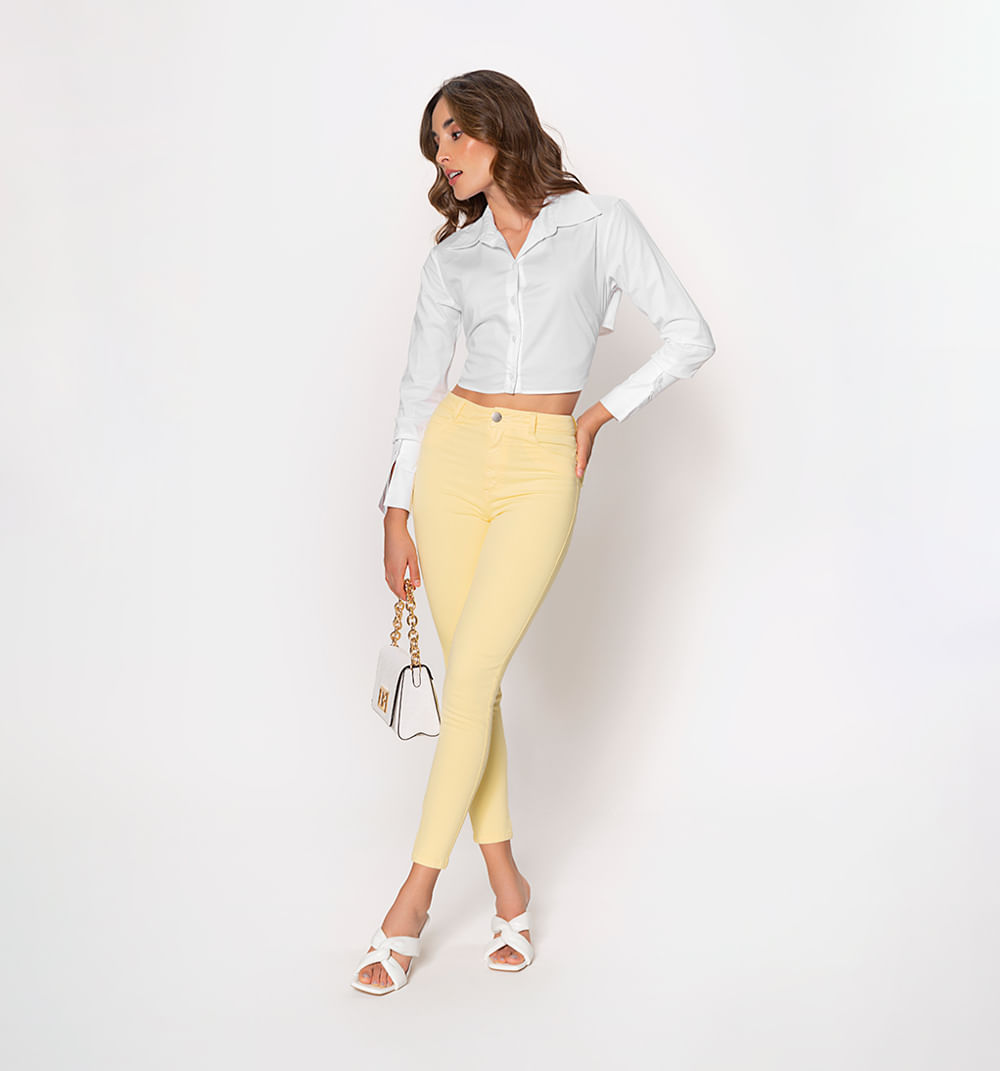 Jean  ultraslim tiro sueper alto, cinco