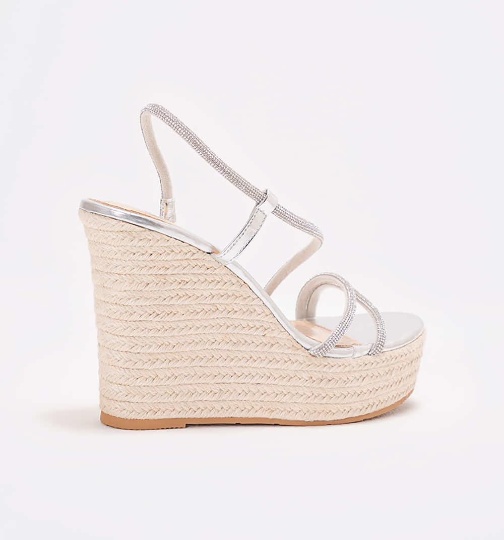 Sandalia plataforma con capellada tiras