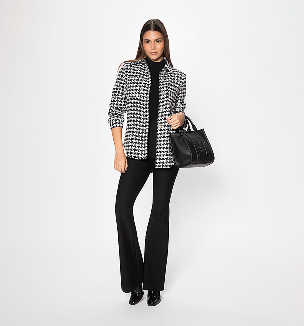 Sobrecamisa gallineto y brillantes