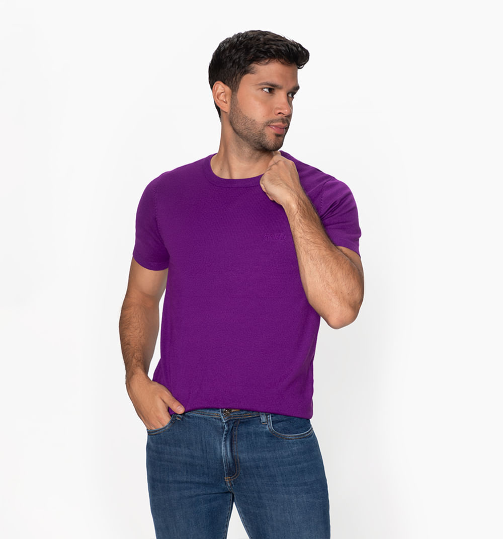 Camiseta tejida básica