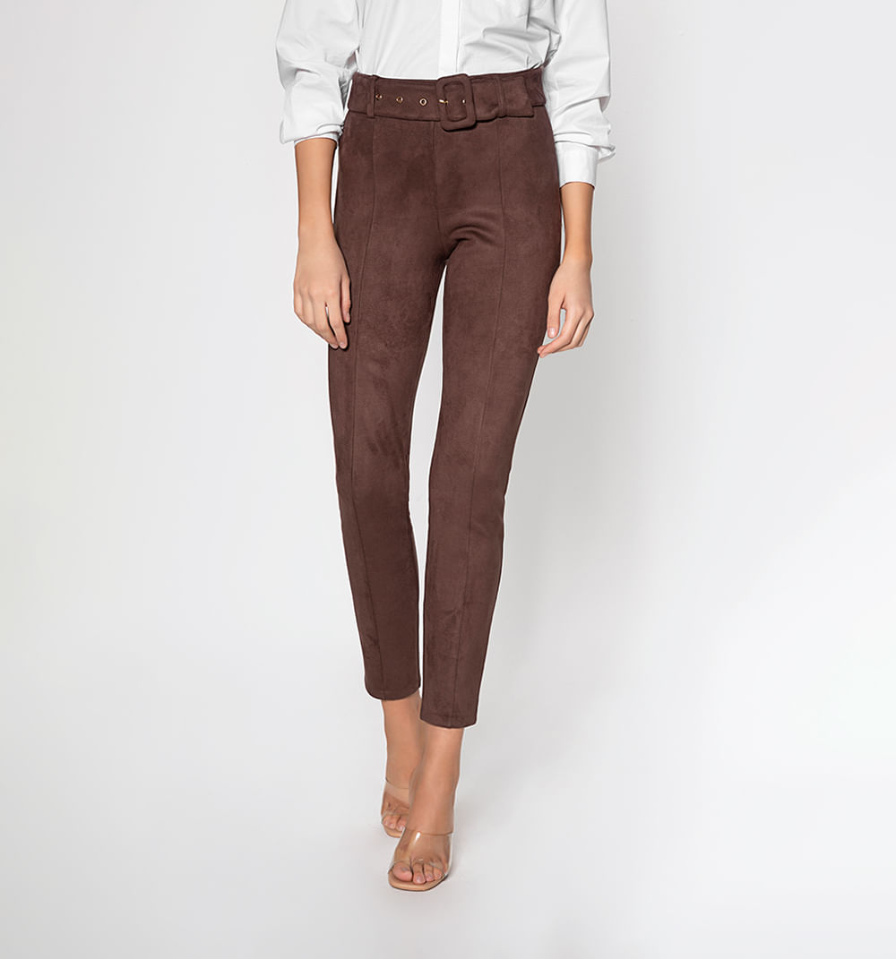 Leggins tiro alto pitillo con  correa en