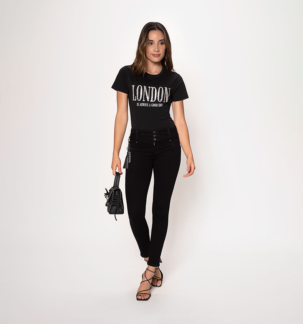Jean skinny, tiro medio, levanta cola, c