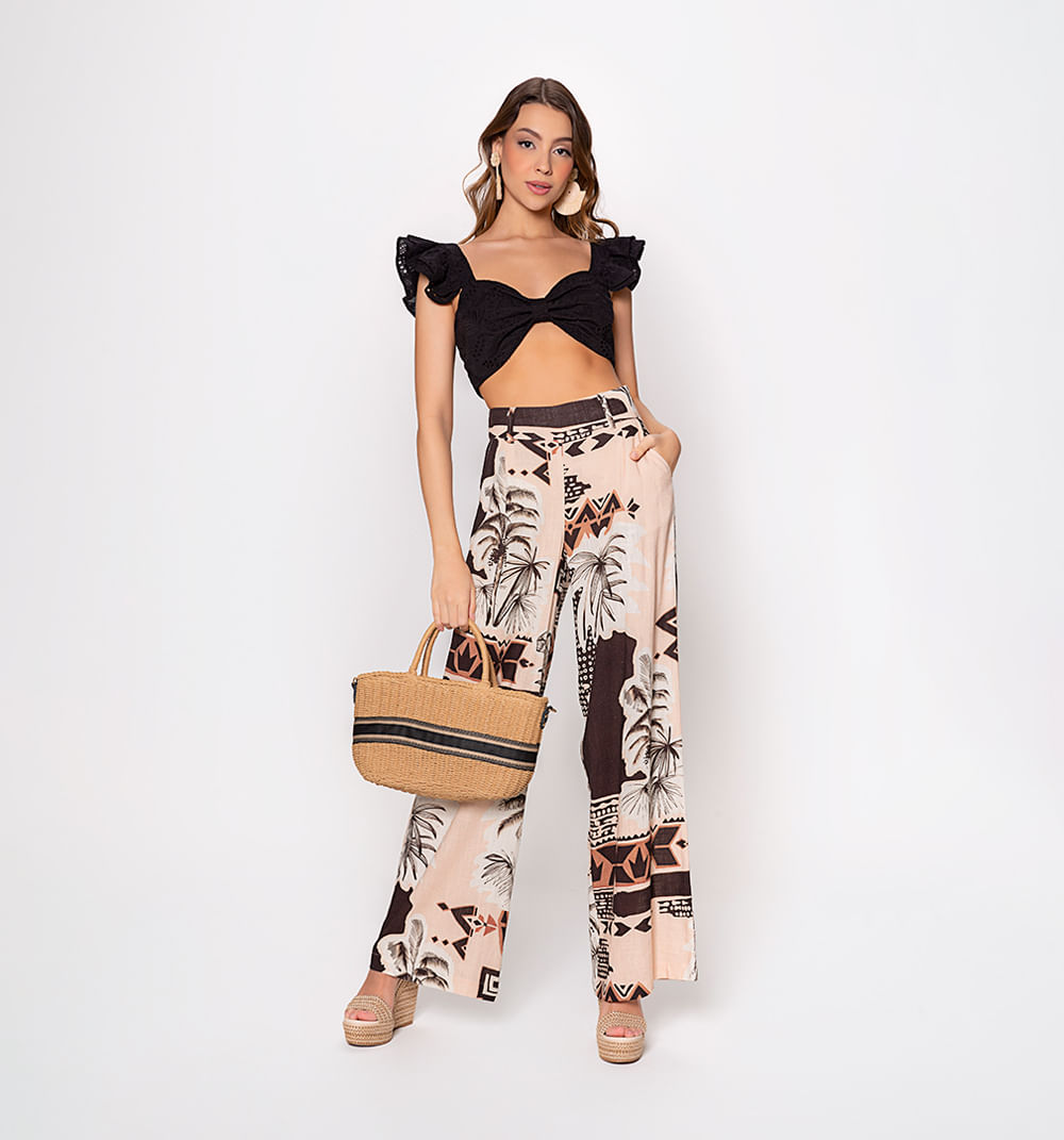 Crop doble bolero en tiras