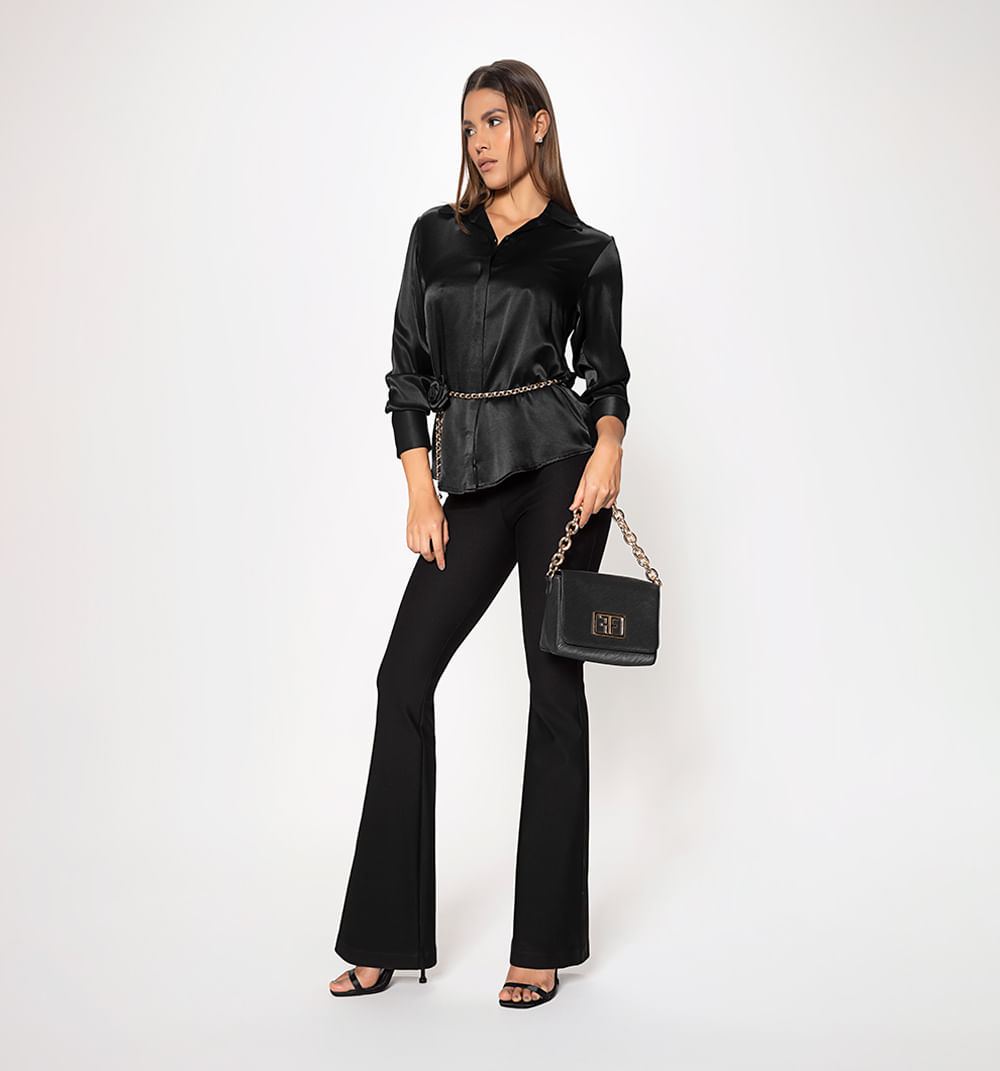 Bluson camisero con cinturon