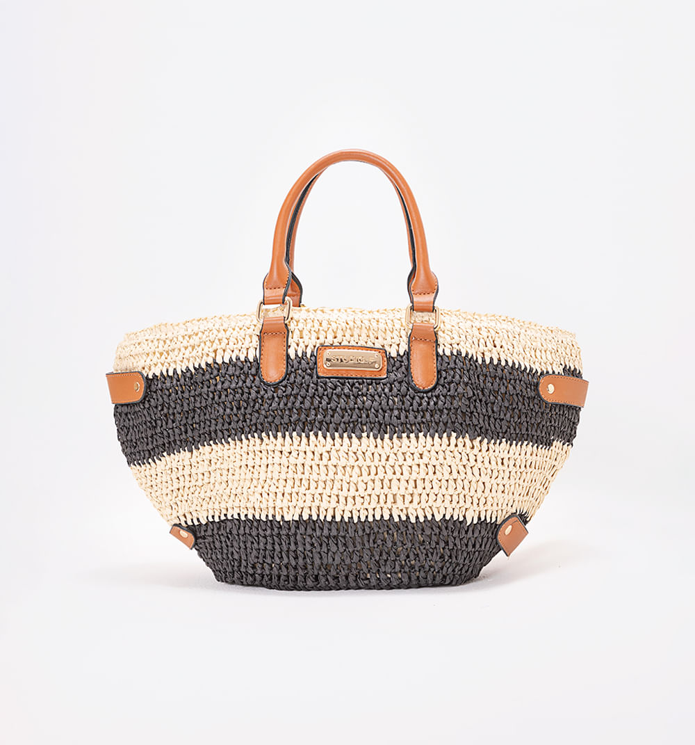 Bolso de mano costa rayas