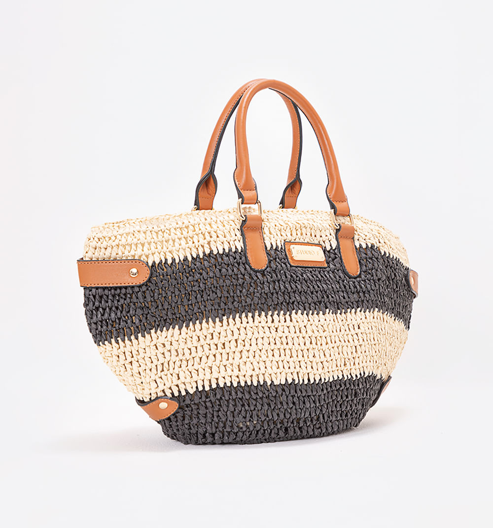 Bolso de mano costa rayas