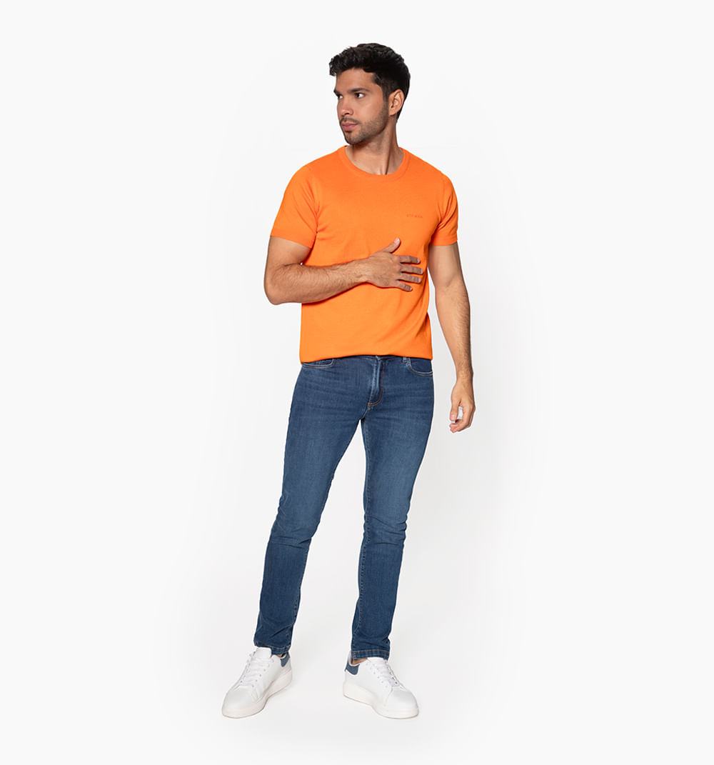 Camiseta tejida básica stf man