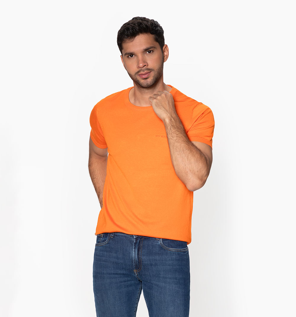 Camiseta tejida básica stf man