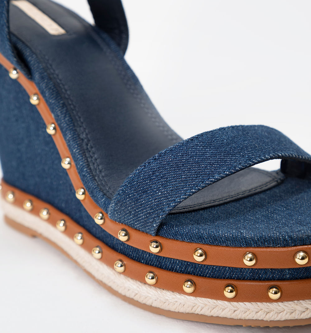 Sandalia plataforma denim