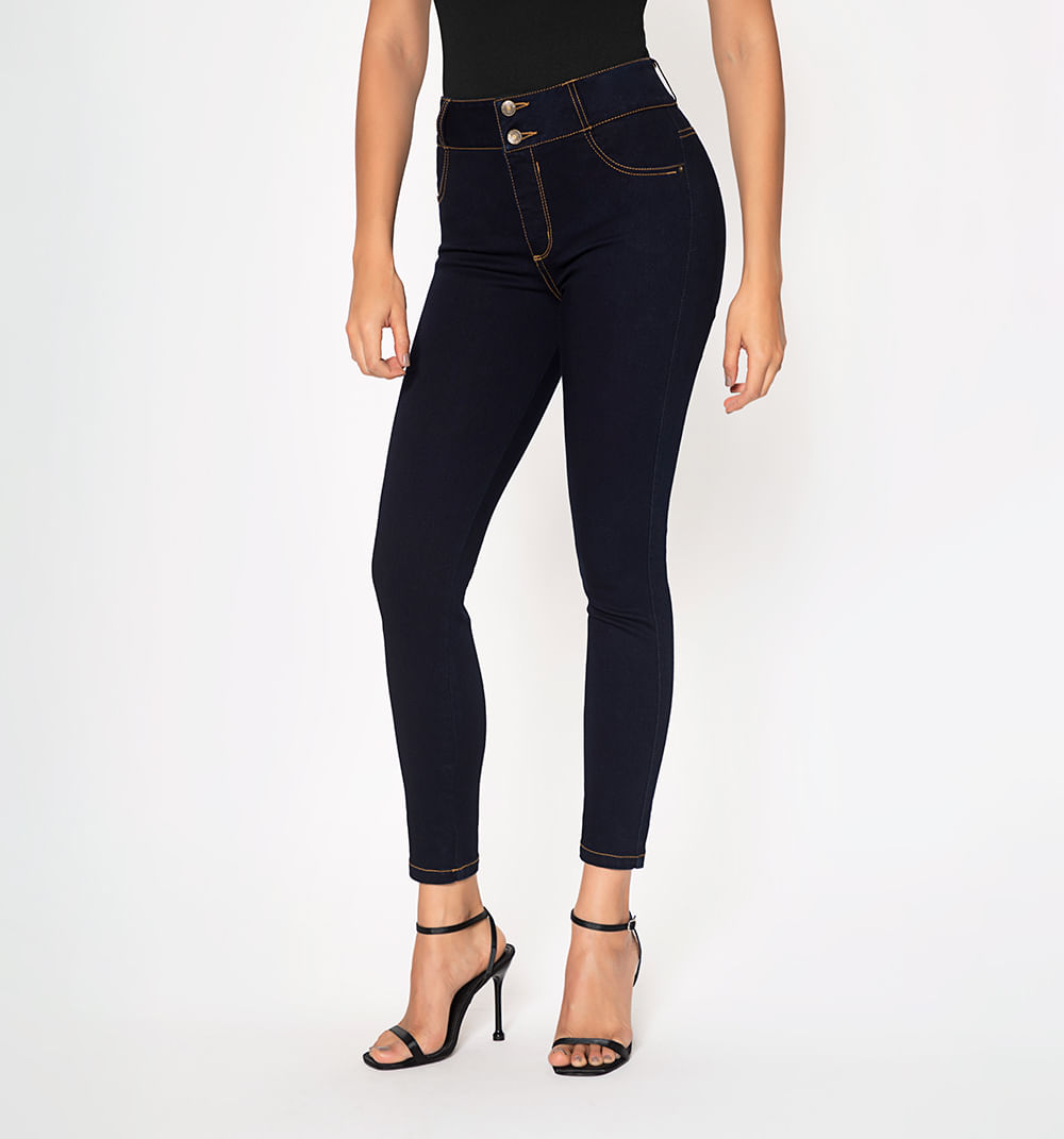 Jean skinny levanta cola,tiro alto, pret
