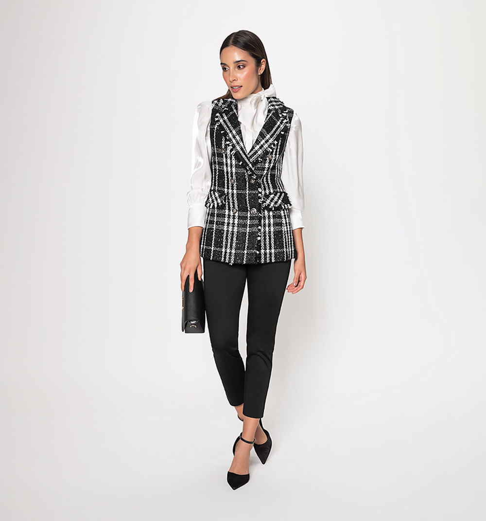 Chaleco en tweed