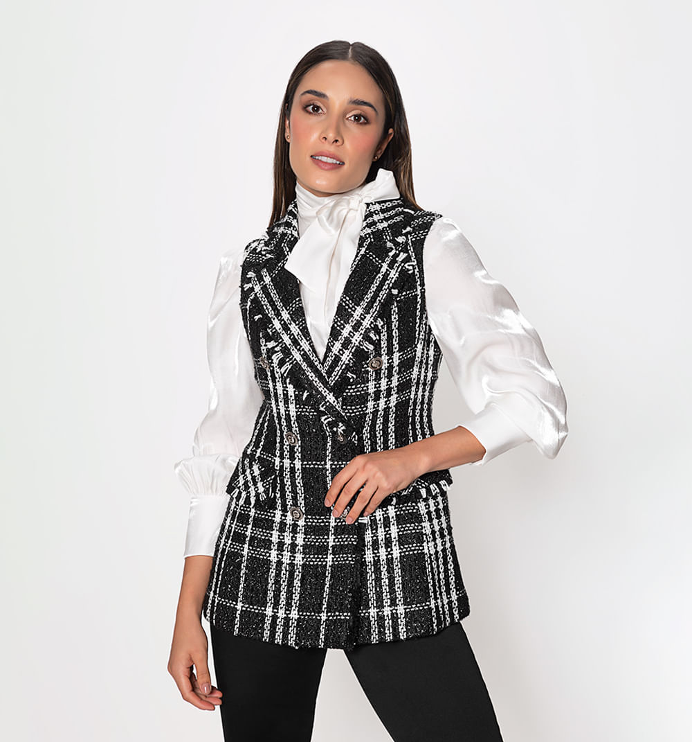 Chaleco en tweed