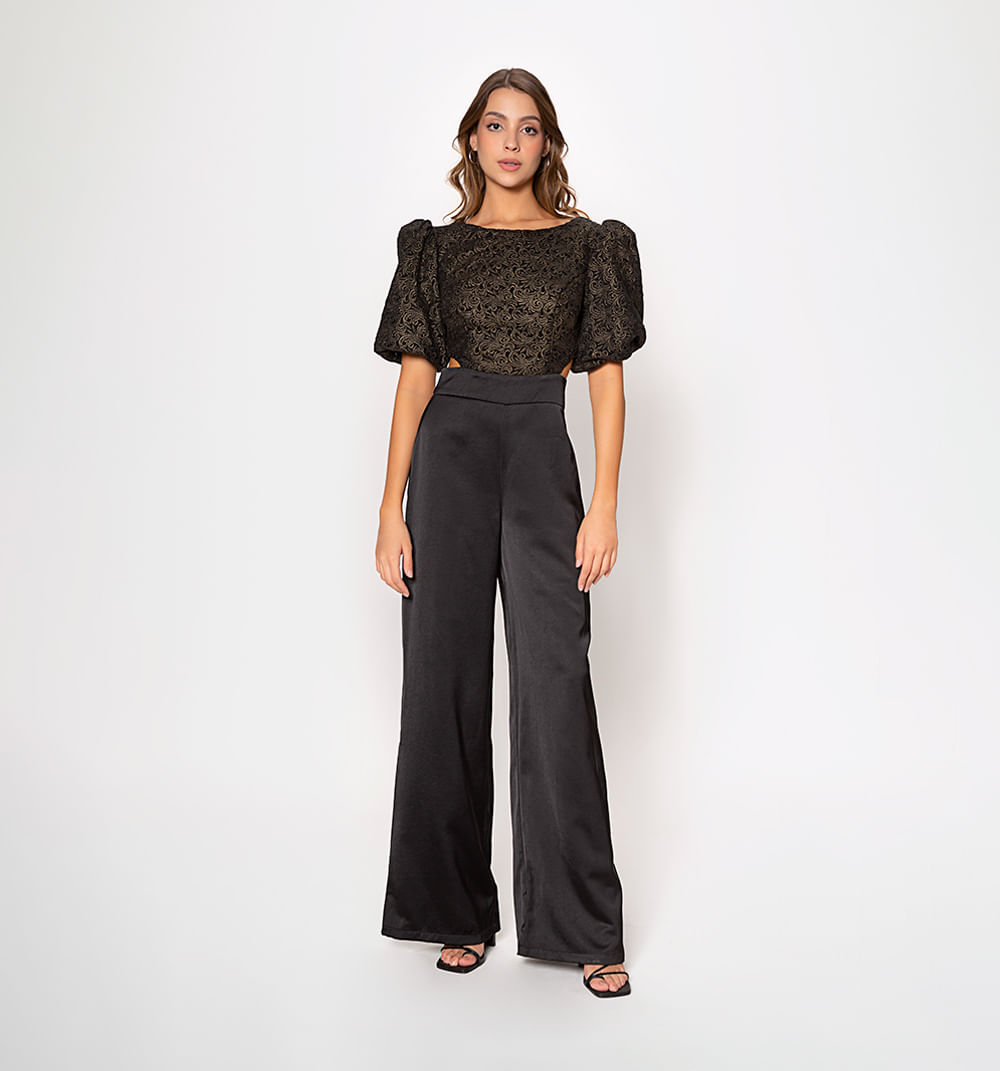 Enterizo pantalon blusa  manga globo