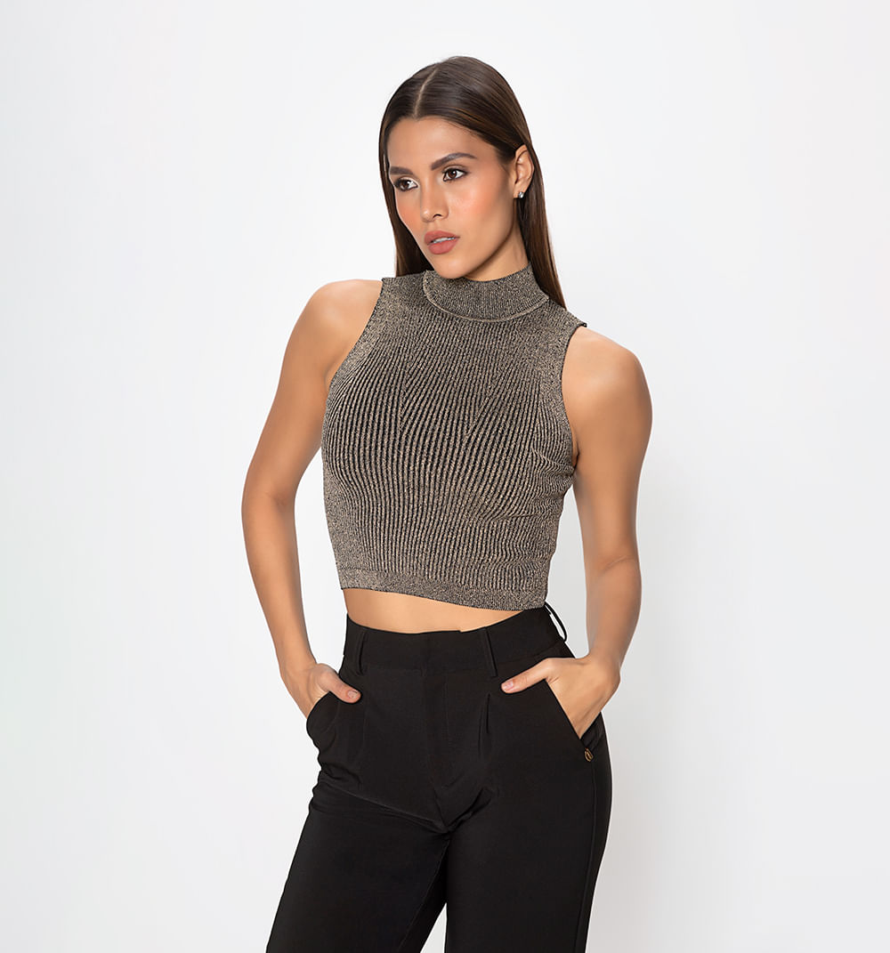 Blusa m/s lurex