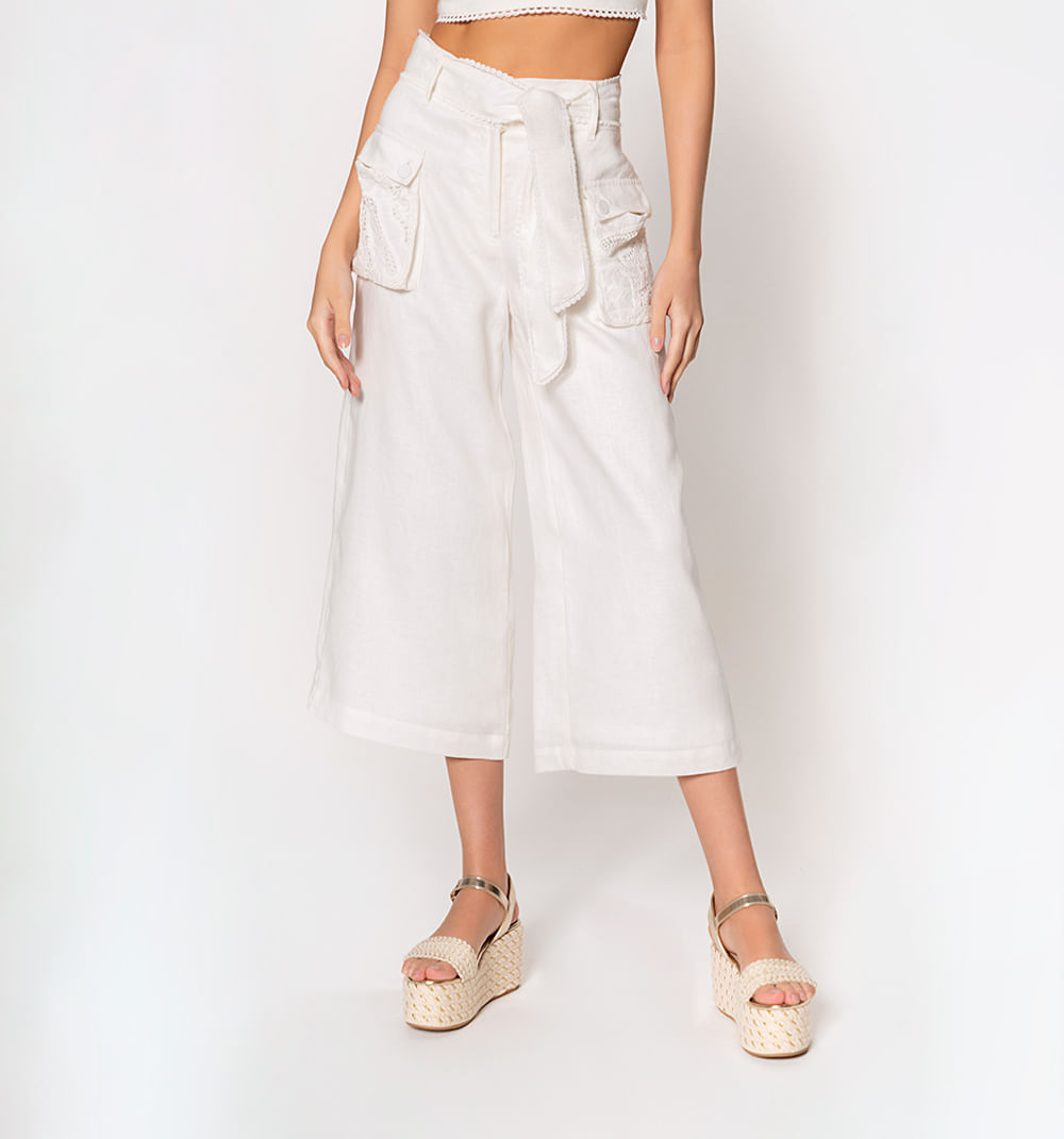 Culotte con bolsillos en combinacion