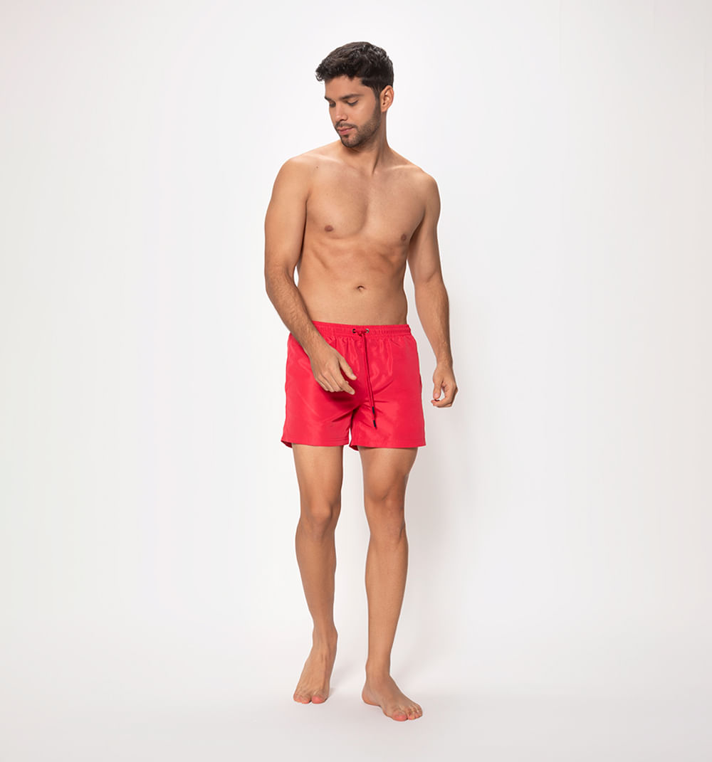 Pantaloneta de baño con marquilla