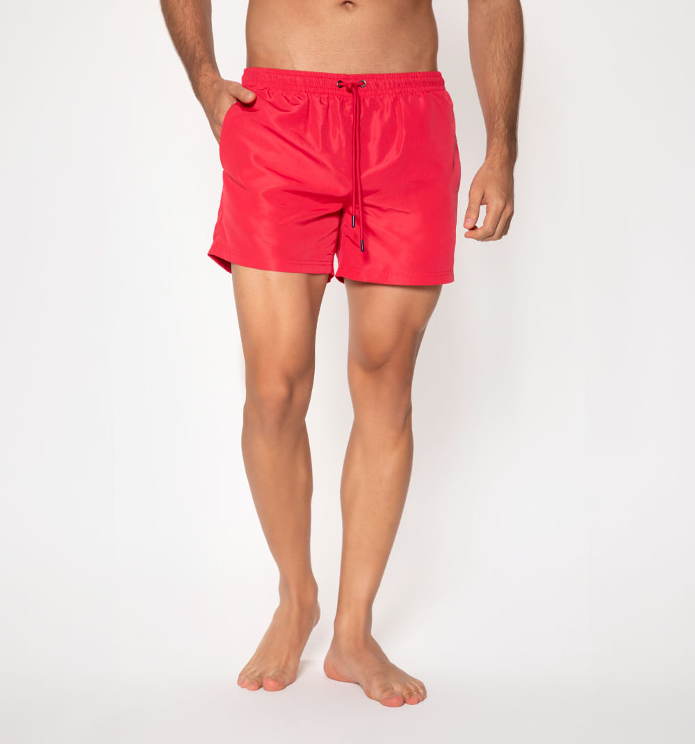 Pantaloneta de baño con marquilla