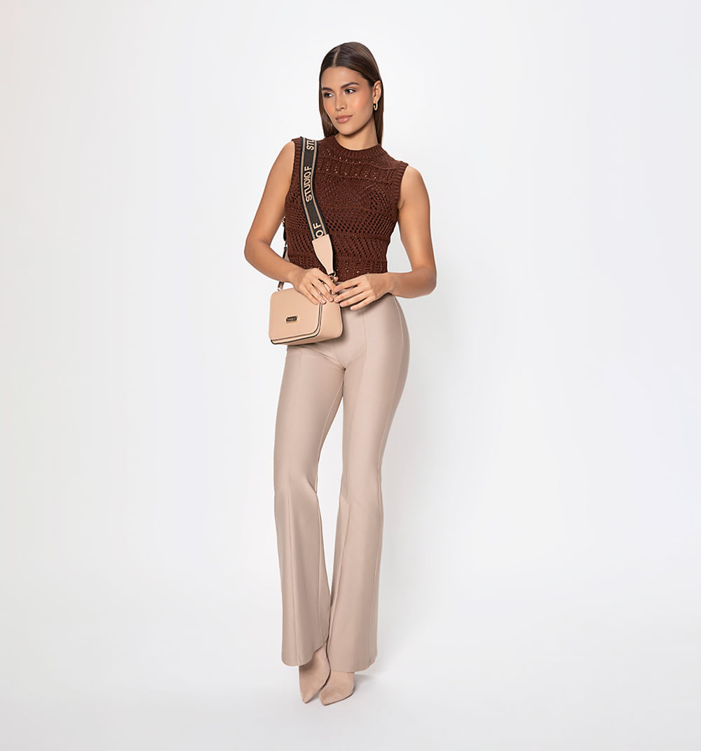 Chaleco crochet con lurex