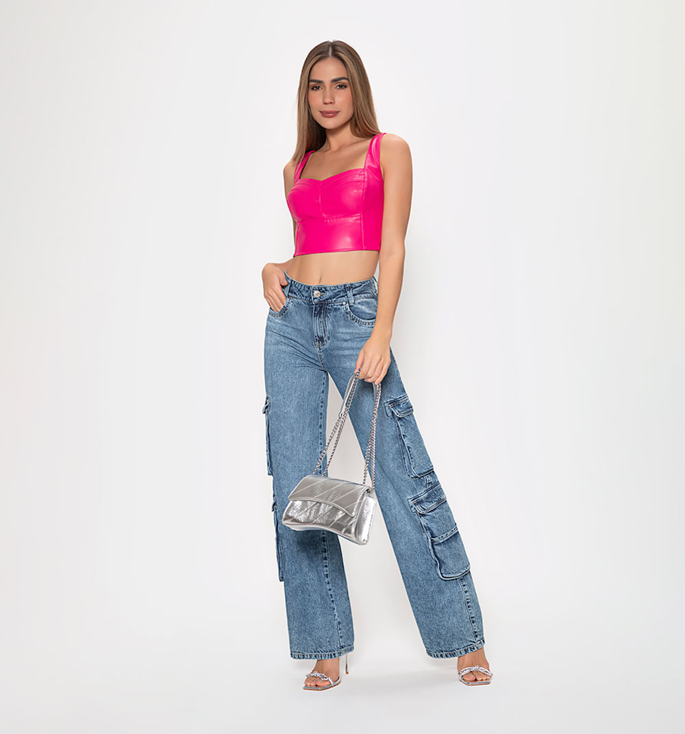 Crop tiras con cierre