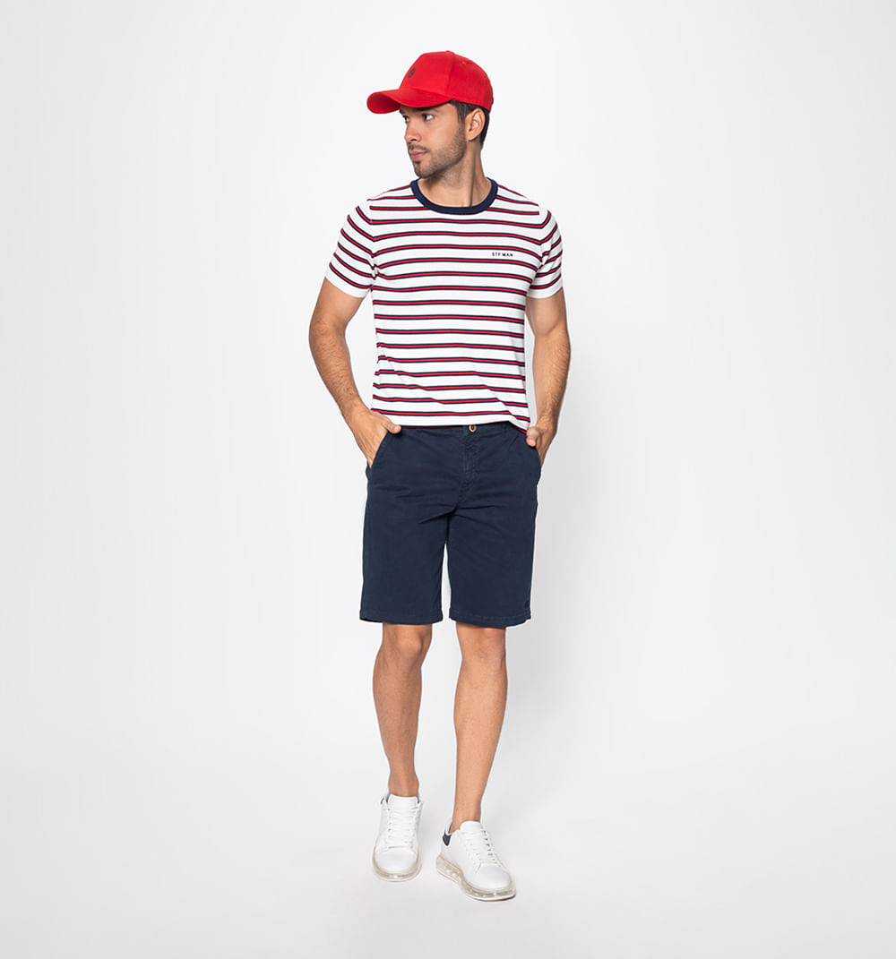 Camiseta tejida de rayas stf man en vini