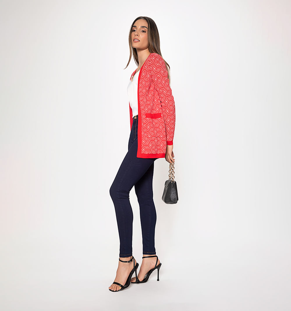 Cardigan hexagono
