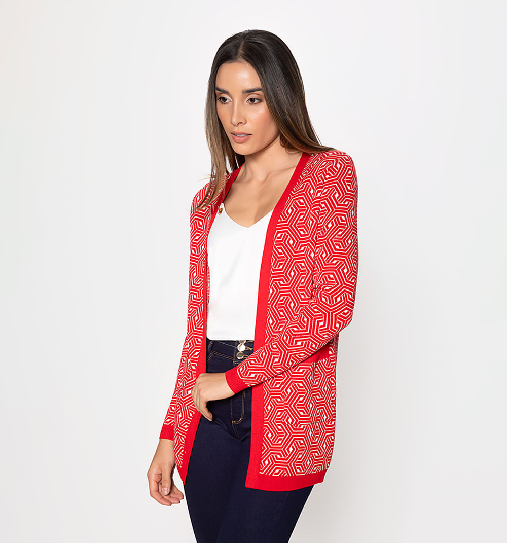 Cardigan hexagono