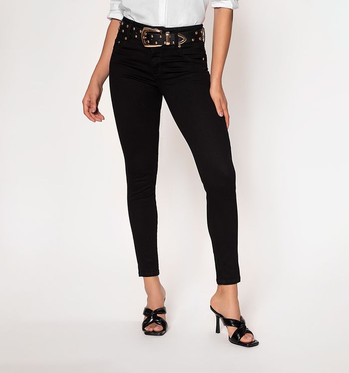 Jean ultraslim, tiro medio, con bolsillo
