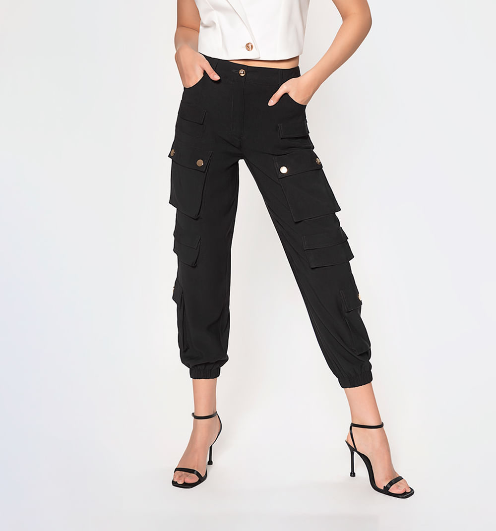 Pantalon cargo con cinturon
